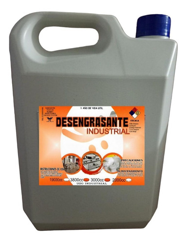 Desengrasante Industrial 4 Lt Galon Multiusos