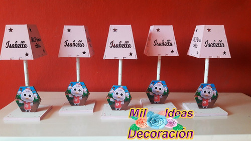 Souvenirs Fibrofacil Velador Decorado 15 U Medida 20 Cm