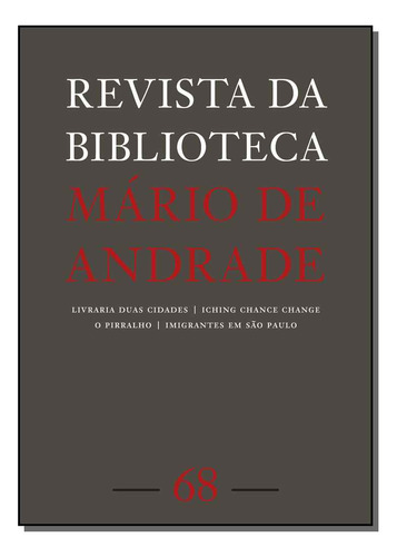 Libro Revista Da Biblioteca Mario De Andrade N 68 De Imprens