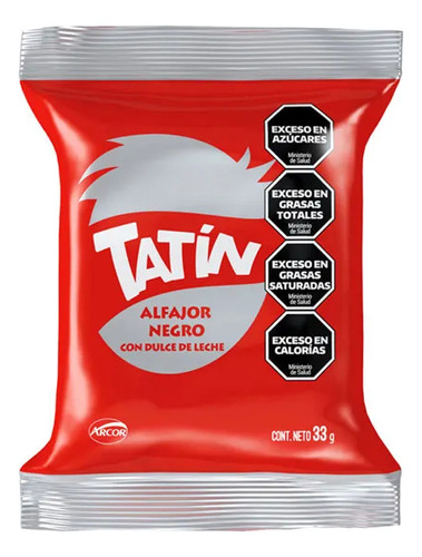 Alfajor Tatin X33g Negro - Arcor Oficial