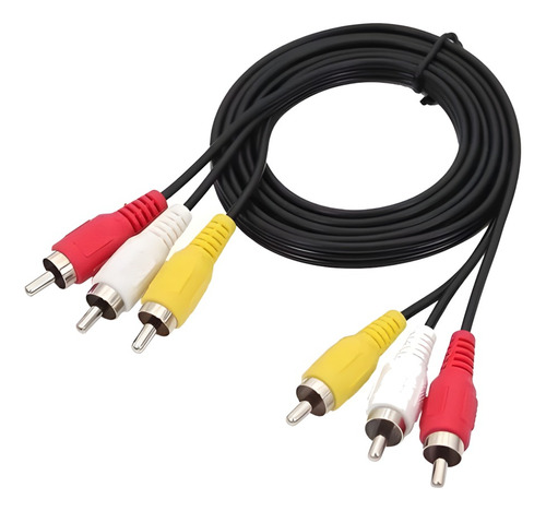 Cable Audio Video 1.5 Metros 3 Rca Macho A 3 Rca Macho Av