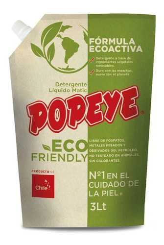 Popeye - Eco  Friendly Liquido  [3 Lts] 