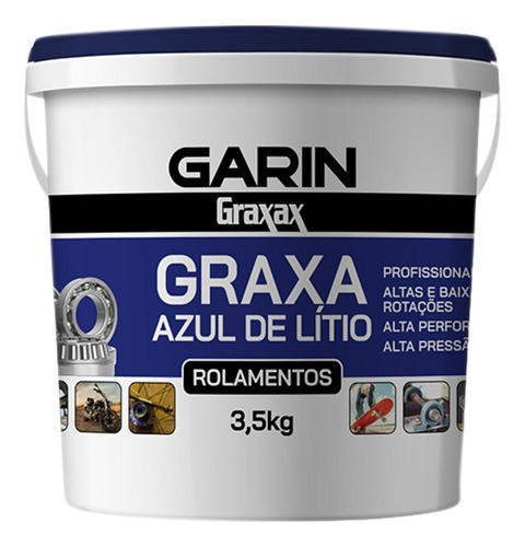 Graxa De Litio Azul D 3,5kg Pote Garin