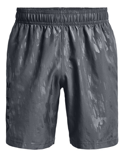 Short Under Armour Hombre Training Woven Emboos Grey Gris - 