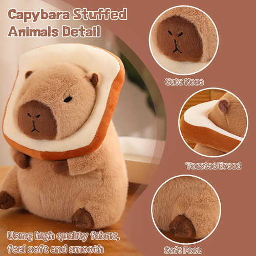 .. Brinquedo De Pelúcia Capivara, Boneca Macia De 30 Cm Com