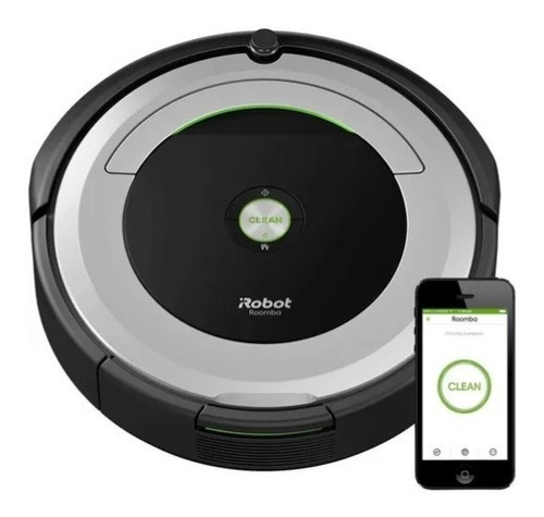 Aspiradora Irobot Roomba 690 Wifi Programable Santiago Color Gris con negro