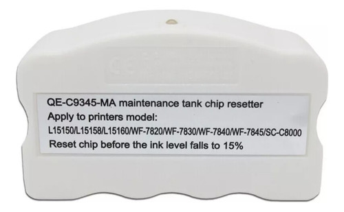 Reseteador Caja De Mantenimiento Epson C9345 L8160 Con Chip