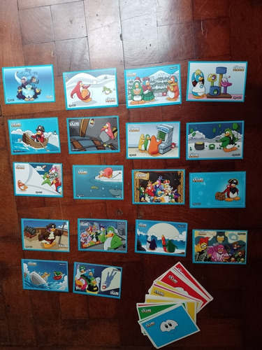 Mega Cards Club Penguin Coleccionista X18