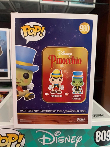 Funko Pop Pinocho Pepe Grillo Nycc (Usado)