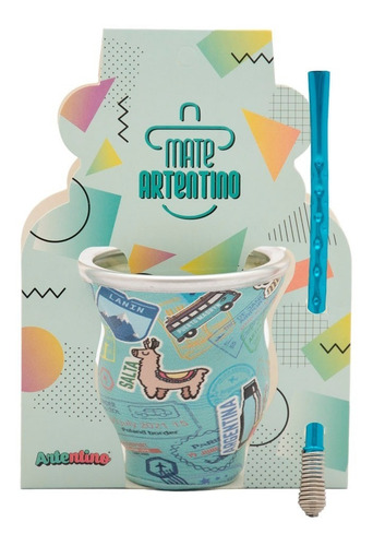 Imagen 3 de 10 de Kit 12 Mate Bombilla Set Regalo Artentino Oferta Por Mayor