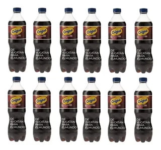Refresco Cristal Sabor Sidra Negra De 12 Piezas