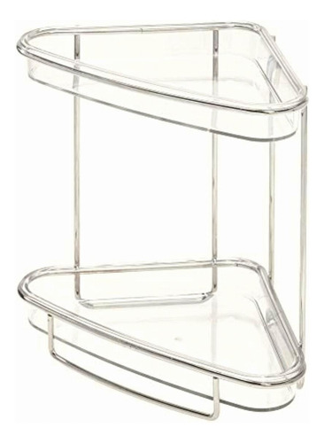 Interdesign Clarity 2-tier Corner Shelf For Cosmetics And