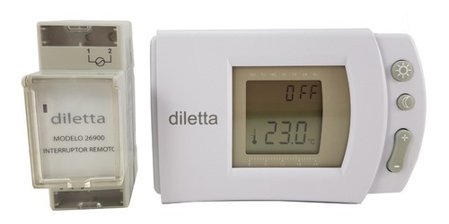 Termostato Digital Ambiente Inalambrico Programable Diletta