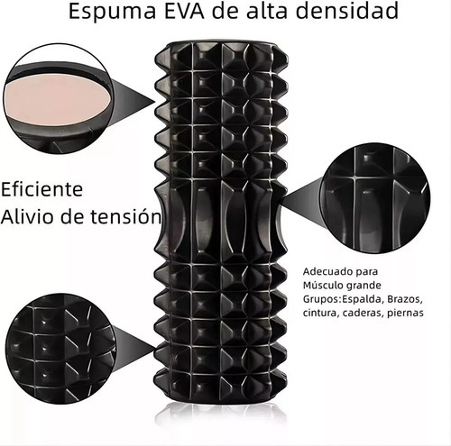 Rodillo De Elongación O Foam Ideal Para Yoga 33x13cm