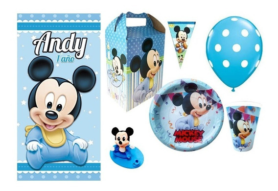 Mickey Bebé Paquete Fiesta Para 10 Niños Mickey Baby Fiesta | Envío gratis