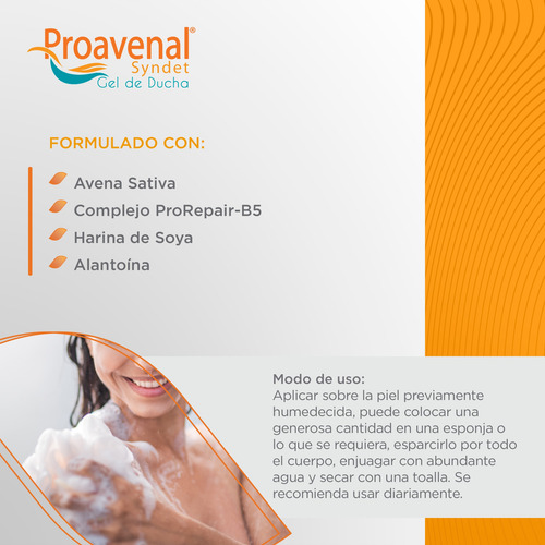 Proavenal Syndet Gel De Ducha Cuidado Corporal 300ml