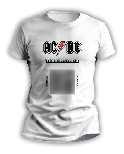 Remeras Personalizadas Rockeras Infantiles Qr Ac/dc   - 3031