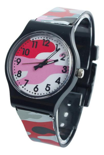 Reloj De Pulsera De Cuarzo H Camouflage Para Niñas