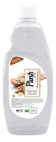 Sabonete Líquido Aveia E Amêndoas, Plush Care, Branco, 2 Lit