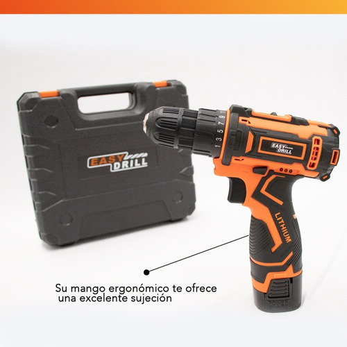 Imagen 6 de 10 de Taladro Atornillador Inalambrico 16.8v Recargable Eléctrico