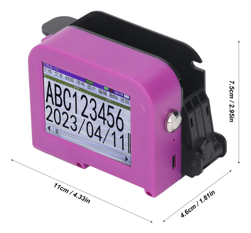 Máquina De Codificación De Inyección De Tinta Portátil Impre