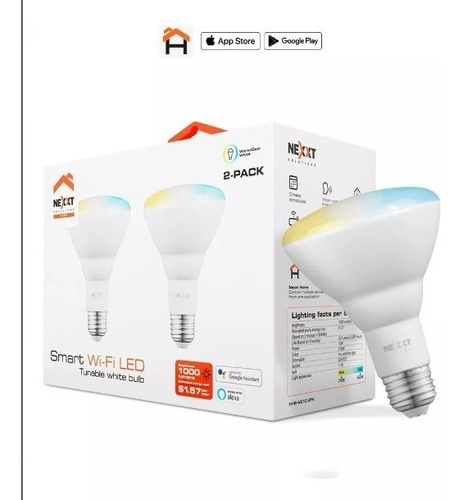 Bombillo Inteligente Nexxt Wifi 2pack Blanco Nhb-w210 *itech