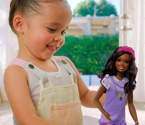 Hermosa Morena My First Barbie Cuerpo Suave De 34cm Mattel
