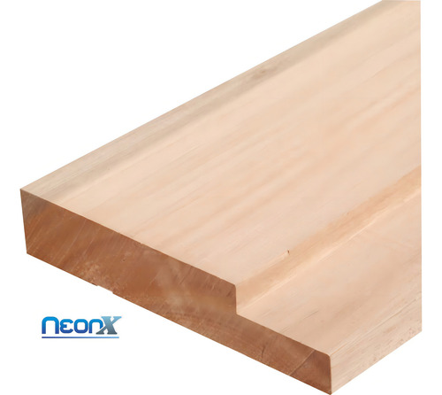 Marco de revestimiento Raxilho para puerta, 210 x 10 x 3 cm, color neón, madera sin pintar