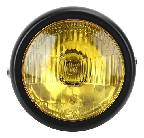 Faros Delanteros Redondos De Motocicleta Retro Amarillo Cabe