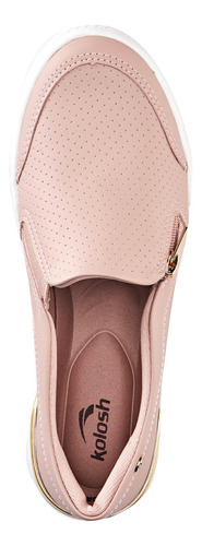 Tênis Feminino Slip On Rosa Kolosh