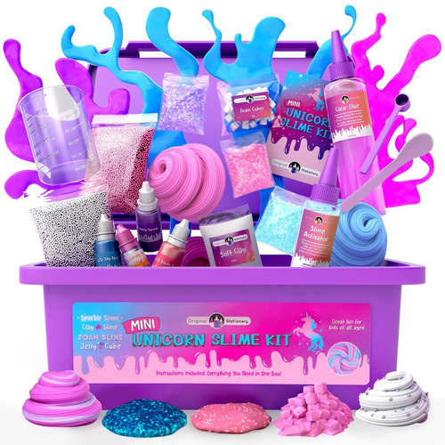 Imagen 1 de 6 de Mini Kit De Slime De Unicornio Original Para Niñas