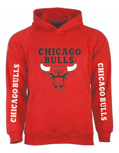 Poleron Basketball Chicago Bulls Deporte Usa / Natural King