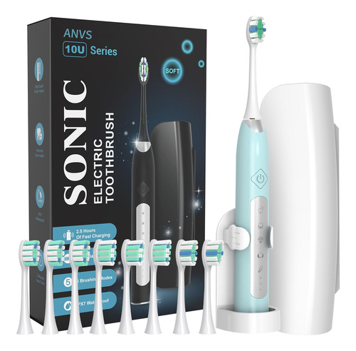 Cepillos De Dientes Electricos Sonicos Para Adultos, 8 Cabez