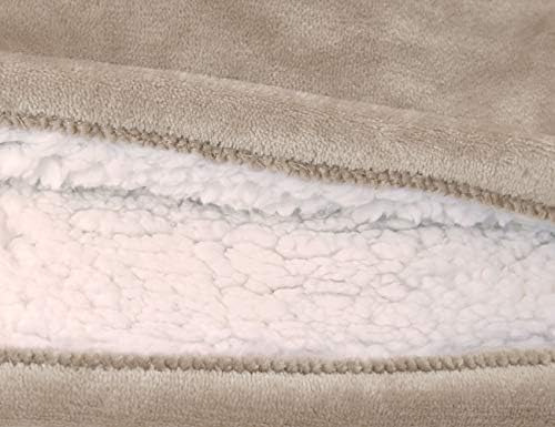 Manta Térmica De Microfelpa Sherpa Y Franela Reversible, Lav