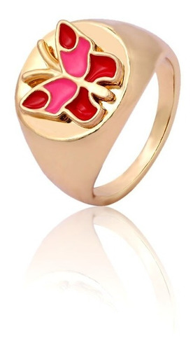 Anillo Chunky Mariposas Yin Yang Y2k Aesthetic Papillon 