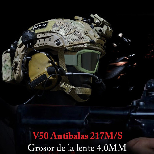 11 Gafa Goggle Militar Táctica Desert Shooting Moto Con