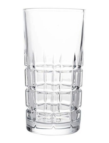 12 Vasos De Vidrio Cortado Cristal Lusion Stovmex Elegantes Color Transparente