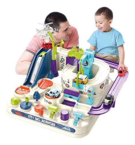 Bh Compatible Juego Infantil Car Adventure Toy Track
