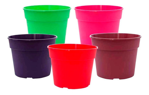 Maceta De Plastico Comun Redonda Matri Cultivo 35cm