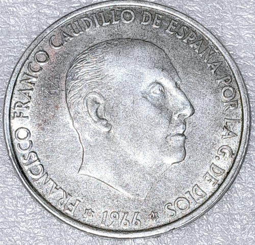 Moneda 100 Pesetas España 1966 Francisco Franco Plata