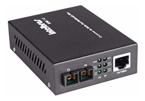 Convertidor Fast Ethernet Intelbras multimodo de 2 km Kfm 112