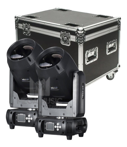 2 Moving Beam 5r 200w Light Philips Lcd Iluminação + Case 127/220V