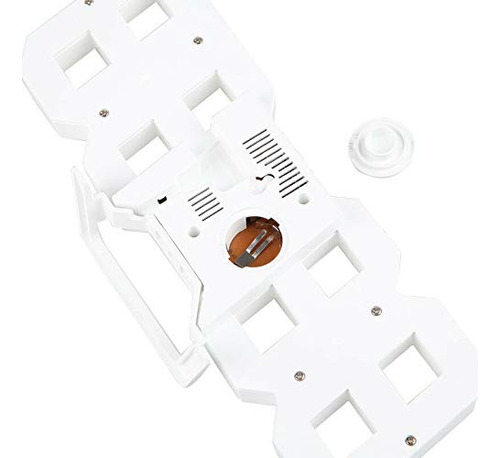 Fidgetgear - Reloj De Pared Digital 3d Con Led Blanco Y Función De Repetición, De 12/24 Horas (usb)