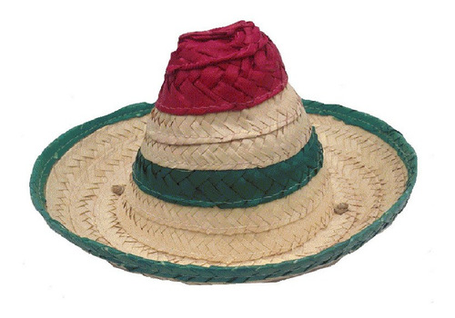 Sombrero Mexicano Perro Grande Fabricado Palma Pet Pals