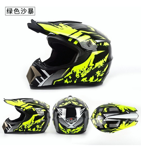 Casco Cross Motocross Enduro (15 Estilos) .viene Con Regalo!