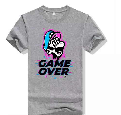 Camiseta Algodon Personalizada Video Juegos Game Over 23 