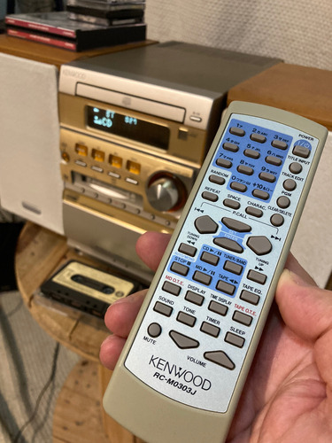 Micro System Kenwood Rxd Sj3md Minidisc Tape Cd/md Vtg Dourado-escuro 70 W (Usado)