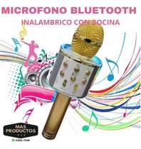 Comprar Micrófono Inalámbrico Bluetooth Con Bocina Karaoke