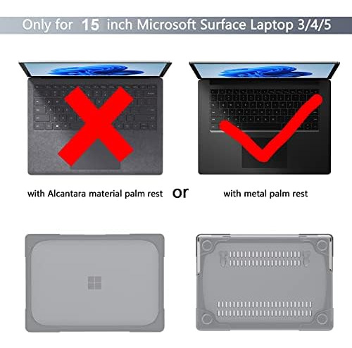 Batianda Estuche Resistente Para Microsoft Surface Laptop 5