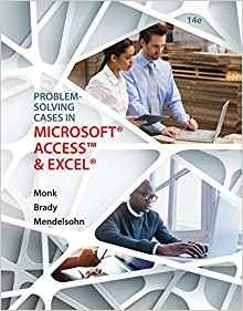 Problem Solving Cases In Microsoft Access And Excel